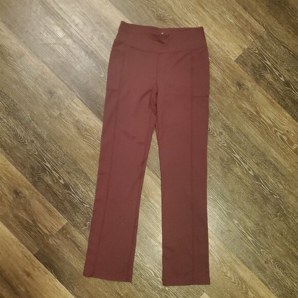 Skechers Pants - Women's Skechers Los Angeles Yoga Leggings, Full Length, Maroon, Size M, Ex Con!